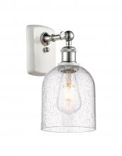  516-1W-WPC-G558-6SDY - Bella - 1 Light - 6 inch - White Polished Chrome - Sconce
