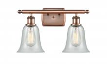  516-2W-AC-G2812-LED - Hanover - 2 Light - 16 inch - Antique Copper - Bath Vanity Light