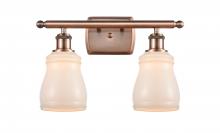  516-2W-AC-G391 - Ellery - 2 Light - 15 inch - Antique Copper - Bath Vanity Light