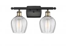  516-2W-BAB-G462-6-LED - Norfolk - 2 Light - 16 inch - Black Antique Brass - Bath Vanity Light