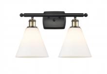  516-2W-BAB-GBC-81-LED - Berkshire - 2 Light - 18 inch - Black Antique Brass - Bath Vanity Light