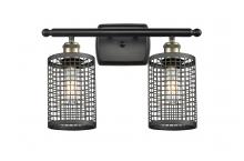  516-2W-BAB-M18-BK - Nestbrook - 2 Light - 15 inch - Black Antique Brass - Bath Vanity Light