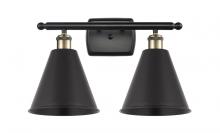  516-2W-BAB-MBC-8-BK-LED - Berkshire - 2 Light - 18 inch - Black Antique Brass - Bath Vanity Light