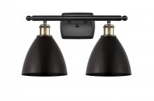  516-2W-BAB-MBD-75-BK-LED - Bristol - 2 Light - 18 inch - Black Antique Brass - Bath Vanity Light