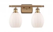 Innovations Lighting 516-2W-BB-G81-LED - Eaton - 2 Light - 16 inch - Brushed Brass - Bath Vanity Light