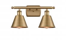 Innovations Lighting 516-2W-BB-M8-LED - Smithfield - 2 Light - 17 inch - Brushed Brass - Bath Vanity Light