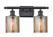  516-2W-BK-G116-LED - Cobbleskill - 2 Light - 15 inch - Matte Black - Bath Vanity Light