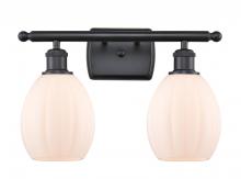  516-2W-BK-G81-LED - Eaton - 2 Light - 16 inch - Matte Black - Bath Vanity Light