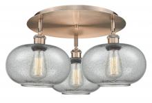  516-3C-AC-G247 - Gorham - 3 Light - 21 inch - Antique Copper - Flush Mount