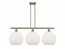  516-3I-AB-G121-12 - Athens - 3 Light - 38 inch - Antique Brass - Stem Hung - Island Light