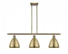  516-3I-AB-MBD-75-AB-LED - Bristol - 3 Light - 36 inch - Antique Brass - Cord hung - Island Light