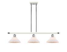  516-3I-WPC-G131-LED - Orwell - 3 Light - 36 inch - White Polished Chrome - Cord hung - Island Light