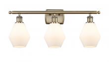  516-3W-AB-G651-6-LED - Cindyrella - 3 Light - 26 inch - Antique Brass - Bath Vanity Light