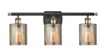  516-3W-BAB-G116-LED - Cobbleskill - 3 Light - 25 inch - Black Antique Brass - Bath Vanity Light