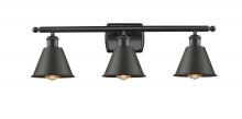  516-3W-BK-M8-LED - Smithfield - 3 Light - 27 inch - Matte Black - Bath Vanity Light