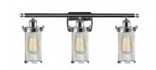  516-3W-PC-CE219 - Bleecker - 3 Light - 24 inch - Polished Chrome - Bath Vanity Light