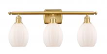 Innovations Lighting 516-3W-SG-G81-LED - Eaton - 3 Light - 26 inch - Satin Gold - Bath Vanity Light