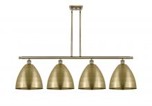  516-4I-AB-MBD-12-AB-LED - Bristol - 4 Light - 50 inch - Antique Brass - Cord hung - Island Light