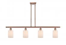 Innovations Lighting 516-4I-AC-G341-LED - Hadley - 4 Light - 48 inch - Antique Copper - Cord hung - Island Light