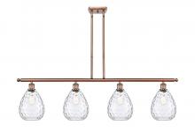  516-4I-AC-G372-LED - Waverly - 4 Light - 48 inch - Antique Copper - Cord hung - Island Light