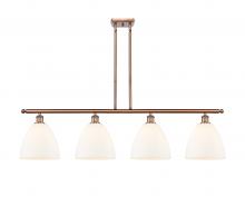  516-4I-AC-GBD-91-LED - Bristol - 4 Light - 48 inch - Antique Copper - Cord hung - Island Light