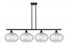  516-4I-BK-G555-12CL - Ithaca - 4 Light - 50 inch - Matte Black - Cord hung - Island Light