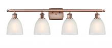  516-4W-AC-G381-LED - Castile - 4 Light - 36 inch - Antique Copper - Bath Vanity Light