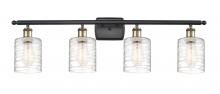  516-4W-BAB-G1113 - Cobbleskill - 4 Light - 35 inch - Black Antique Brass - Bath Vanity Light