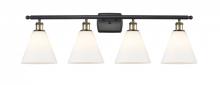  516-4W-BAB-GBC-81 - Berkshire - 4 Light - 38 inch - Black Antique Brass - Bath Vanity Light