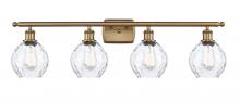  516-4W-BB-G362 - Waverly - 4 Light - 36 inch - Brushed Brass - Bath Vanity Light