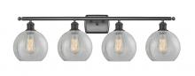  516-4W-BK-G125 - Athens - 4 Light - 38 inch - Matte Black - Bath Vanity Light