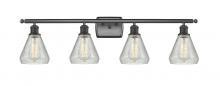  516-4W-BK-G275 - Conesus - 4 Light - 36 inch - Matte Black - Bath Vanity Light