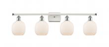  516-4W-WPC-G101 - Belfast - 4 Light - 36 inch - White Polished Chrome - Bath Vanity Light