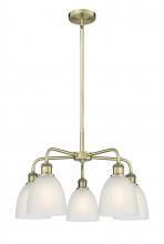  516-5CR-AB-G381 - Castile - 5 Light - 24 inch - Antique Brass - Chandelier