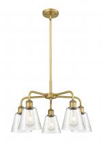  516-5CR-BB-G454 - Caton - 5 Light - 23 inch - Brushed Brass - Chandelier