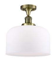  517-1CH-AB-G71-L-LED - Bell - 1 Light - 12 inch - Antique Brass - Semi-Flush Mount