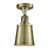  517-1CH-AB-M9-AB-LED - Addison - 1 Light - 5 inch - Antique Brass - Semi-Flush Mount