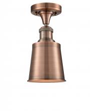  517-1CH-AC-M9-LED - Addison - 1 Light - 5 inch - Antique Copper - Semi-Flush Mount