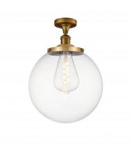  517-1CH-BB-G202-14 - Beacon - 1 Light - 14 inch - Brushed Brass - Semi-Flush Mount