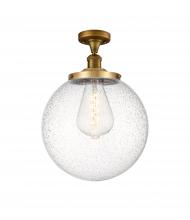  517-1CH-BB-G204-14 - Beacon - 1 Light - 14 inch - Brushed Brass - Semi-Flush Mount