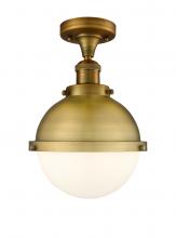  517-1CH-BB-HFS-81-BB-LED - Hampden - 1 Light - 9 inch - Brushed Brass - Semi-Flush Mount