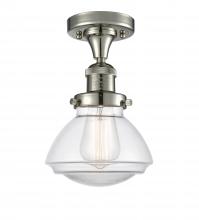  517-1CH-PN-G322-LED - Olean - 1 Light - 7 inch - Polished Nickel - Semi-Flush Mount