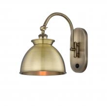  518-1W-AB-M14-AB - Adirondack - 1 Light - 8 inch - Antique Brass - Sconce