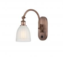  518-1W-AC-G441 - Brookfield - 1 Light - 6 inch - Antique Copper - Sconce