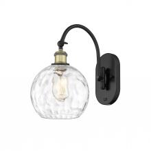  518-1W-BAB-G1215-8 - Athens Water Glass - 1 Light - 8 inch - Black Antique Brass - Sconce