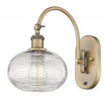  518-1W-BB-G555-8CL - Ithaca - 1 Light - 8 inch - Brushed Brass - Sconce