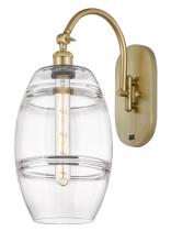  518-1W-SG-G557-8CL - Vaz - 1 Light - 8 inch - Satin Gold - Sconce