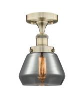  616-1F-AB-G173 - Fulton - 1 Light - 7 inch - Antique Brass - Semi-Flush Mount