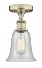  616-1F-AB-G2812 - Hanover - 1 Light - 6 inch - Antique Brass - Flush Mount