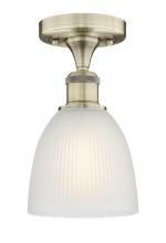  616-1F-AB-G381 - Castile - 1 Light - 6 inch - Antique Brass - Flush Mount